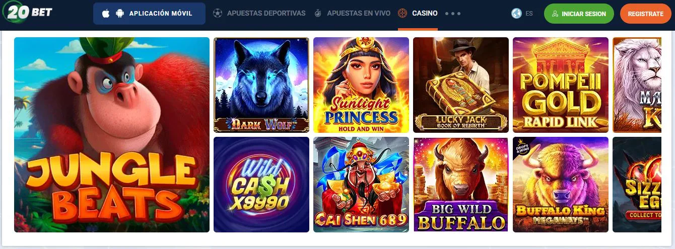Casino en línea legal 20Bet licencia